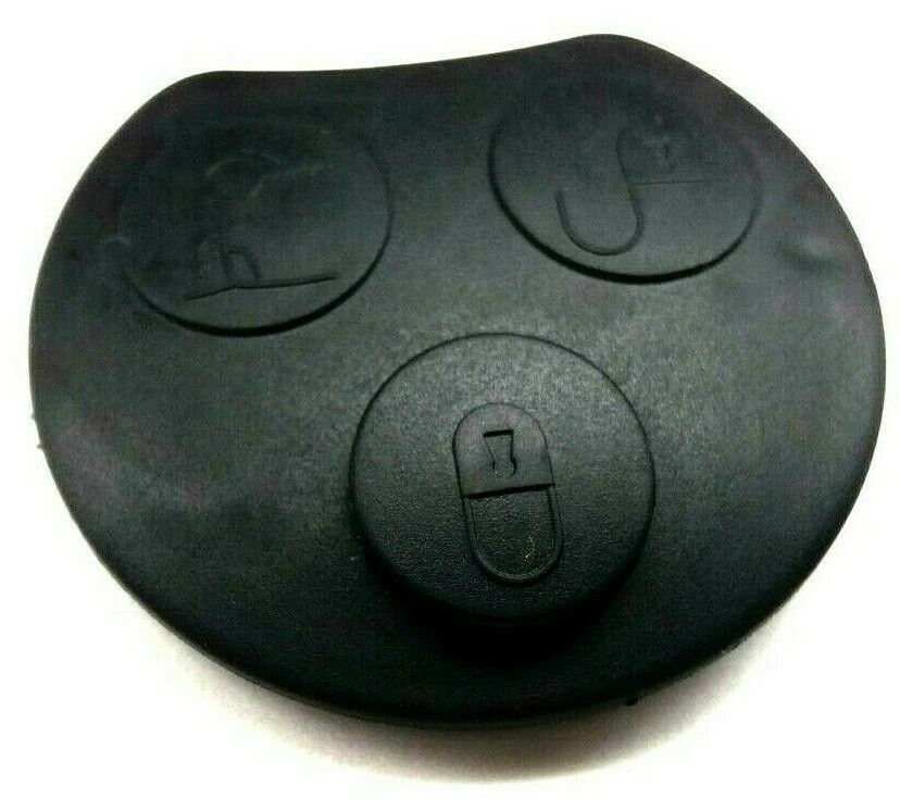 2x 3 Button Key Pad Rubber Replacement for Mercedes Forfour Fortwo City Smart