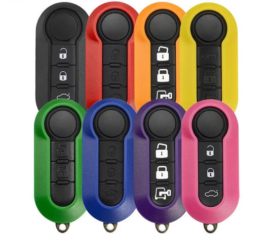 3 Button Flip Remote Car Key Shell fits Fiat 500 Panda Punto Bravo Ducato
