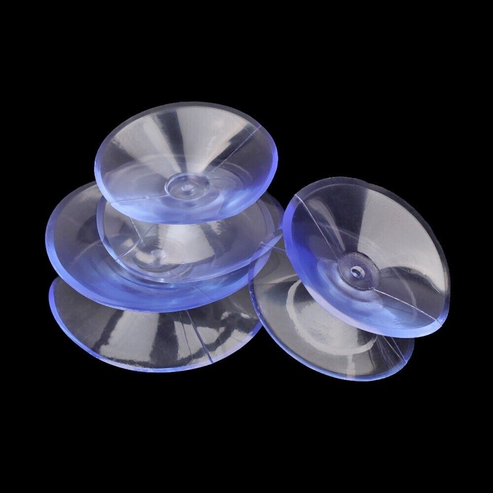 4x Double Sided Suction Cups Glass Table Top Holder Wall Rack Storage Hangers