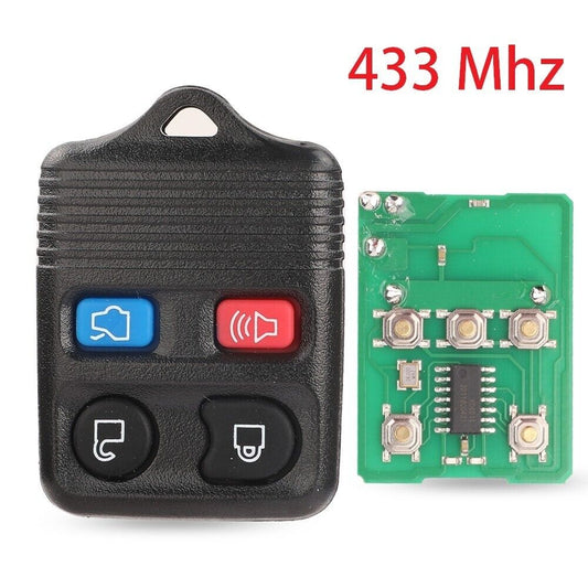 4 Button 433 Mhz Remote Key Fob for Ford Escape F 150 Explorer 2001-2007