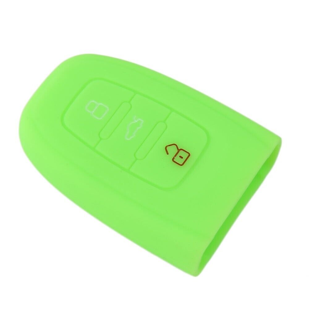 3 Button Silicone Key Cover Case Holder for Audi A3 A4 A6 A8 TT