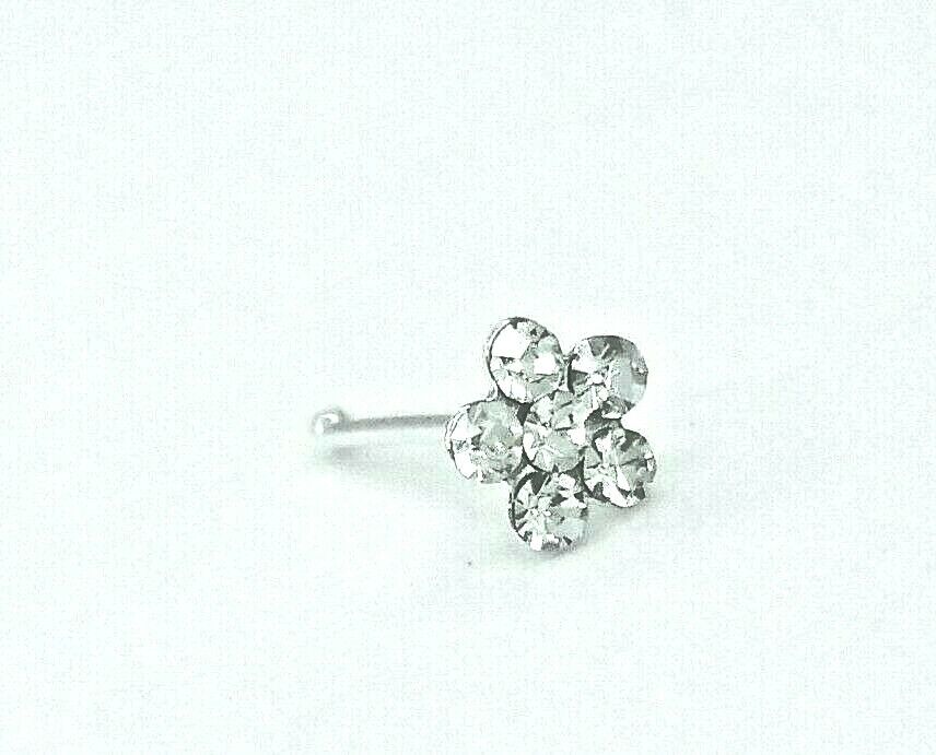 New Design Flower Nose Stud 925 Sterling Silver 