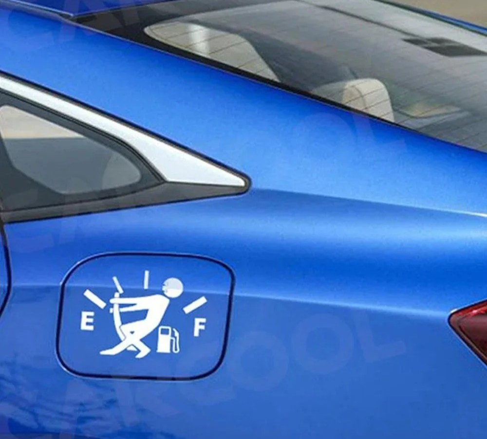 Car Sticker Pull Fuel Tank Pointer Reflective Vinyl Sticker