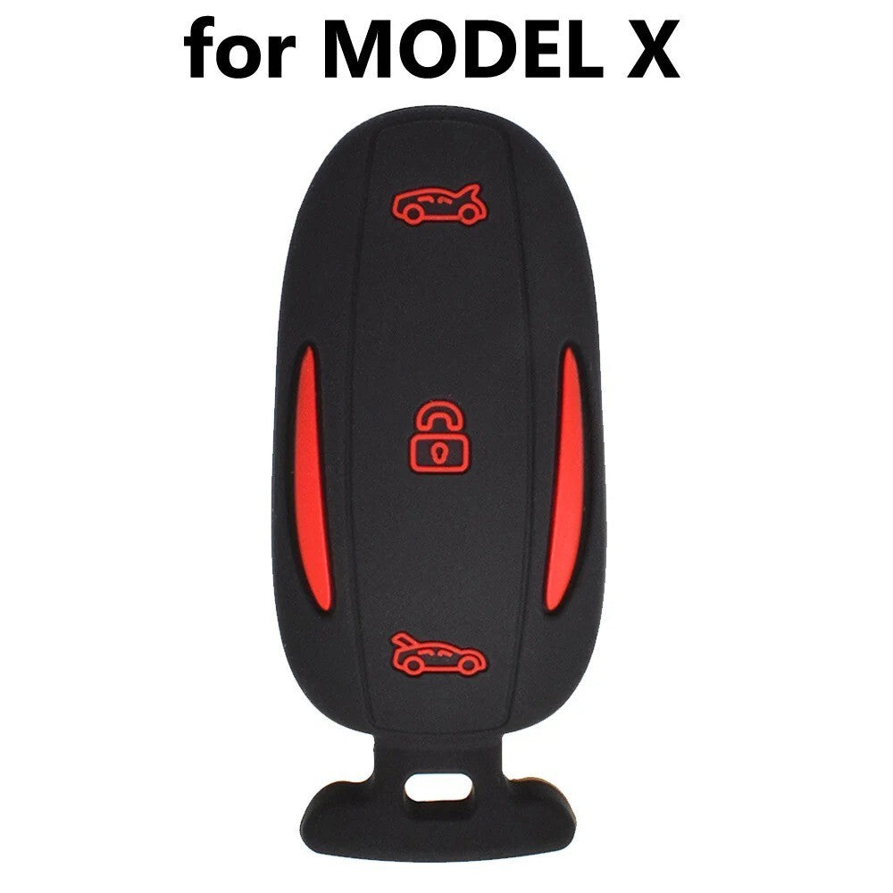Silicone Remote Key Case Fob Shell Cover Skin Sleeve for Tesla Model X