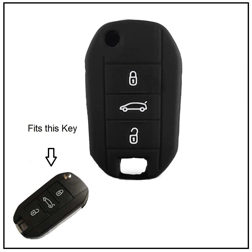 3 Button Remote Key Case Cover for Peugeot 3008 208 308 508 408 2008
