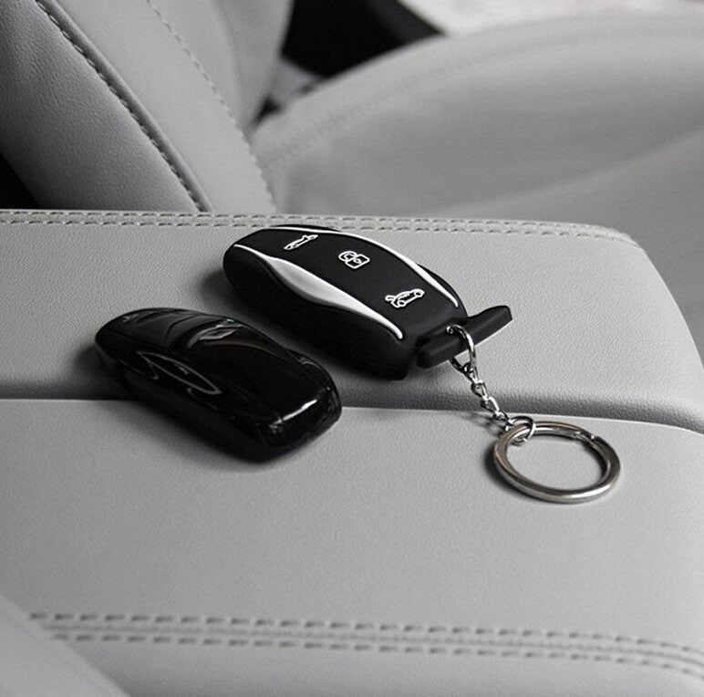 Car Key Case Cover Protector for Tesla Model 3 S Black Silicone