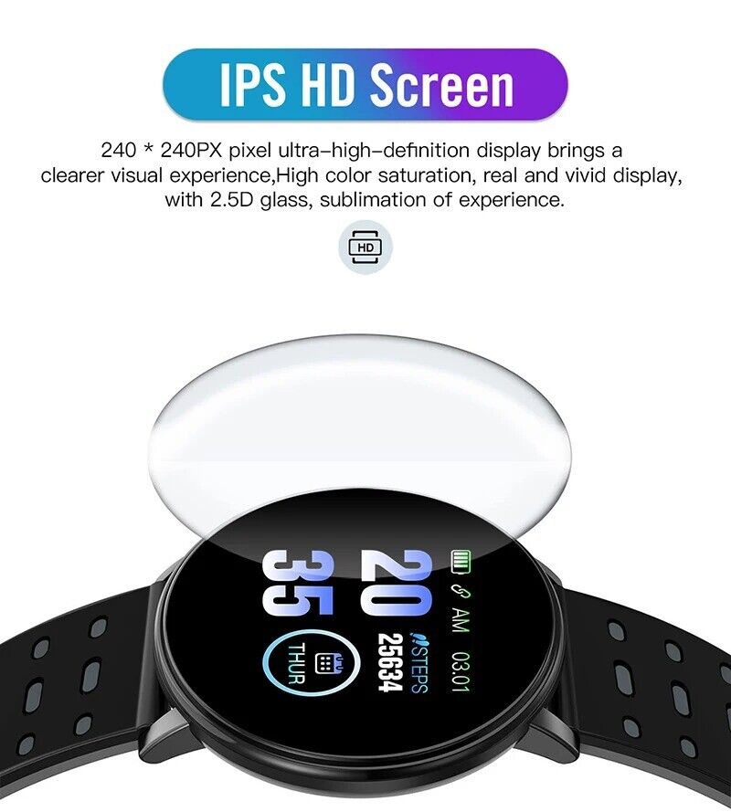 Multi Functional Fitness Smartwatch Android Smart Wristband Bluetooth Bracelet