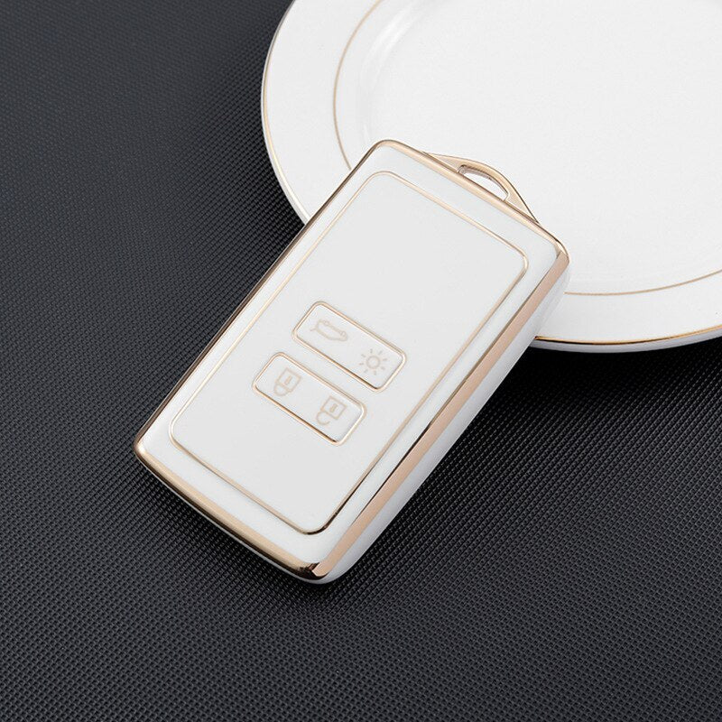 TPU Remote Key Cover Case for Renault Captur Megane Clio Zoe Koleos Scenic 4