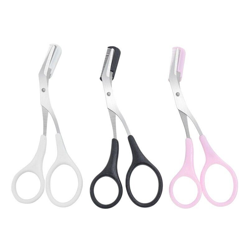 Safe Eyebrow Trimmer Makeup Tools Stainless Steel Eyebrow Scissors