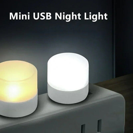 Mini USB Night Lamp Warm White Eye Protection Book Reading Light USB Plug PC