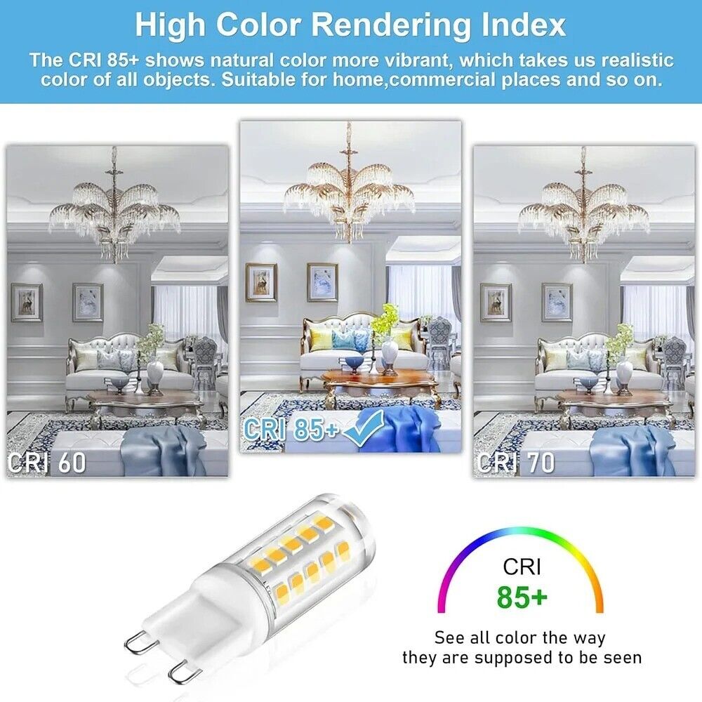 G9 Brightest Lamp AC220V 7W Ceramic SMD2835 LED Bulb Warm/Cool White