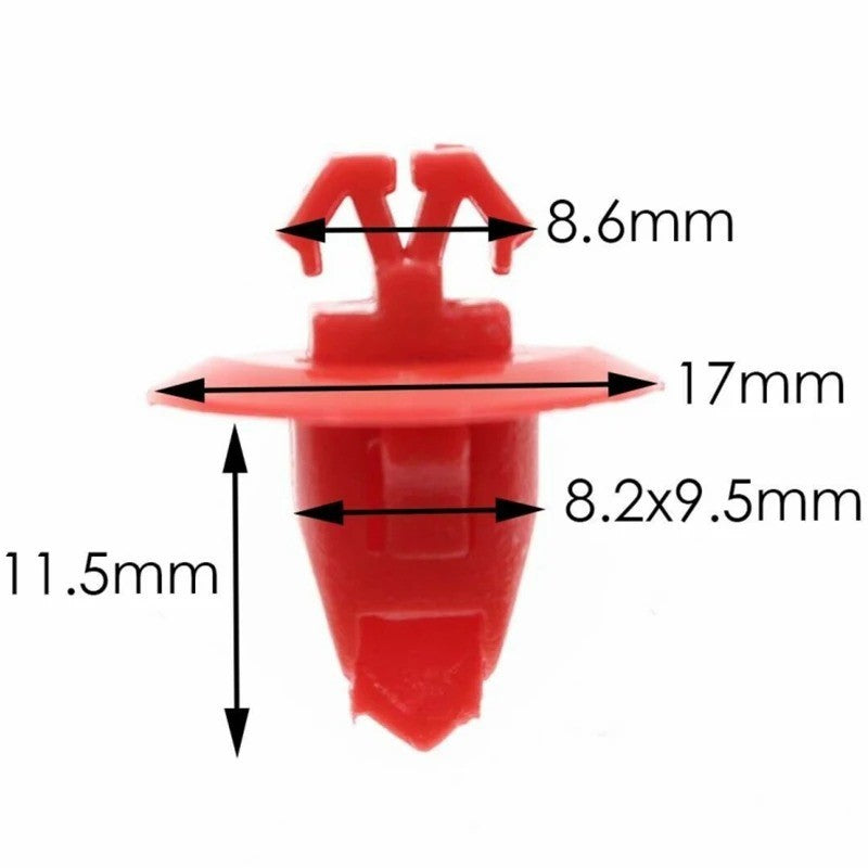 10x Fender Retainer Moulding Clips fits Toyota Land Cruiser 90904-67037