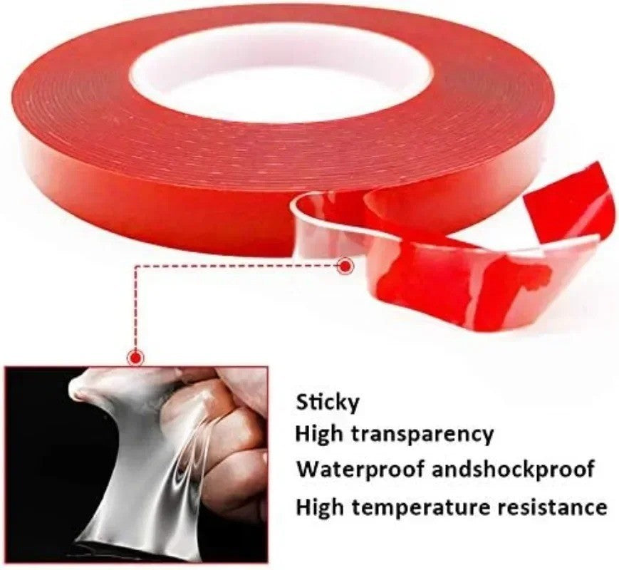 Double Sided Nano Tape 10mm Clear Waterproof Heavy Duty Glue Removable