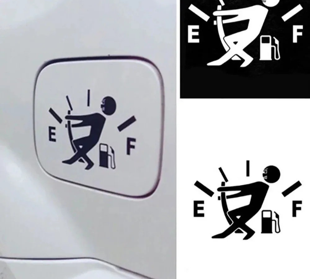 Car Sticker Pull Fuel Tank Pointer Reflective Vinyl Sticker