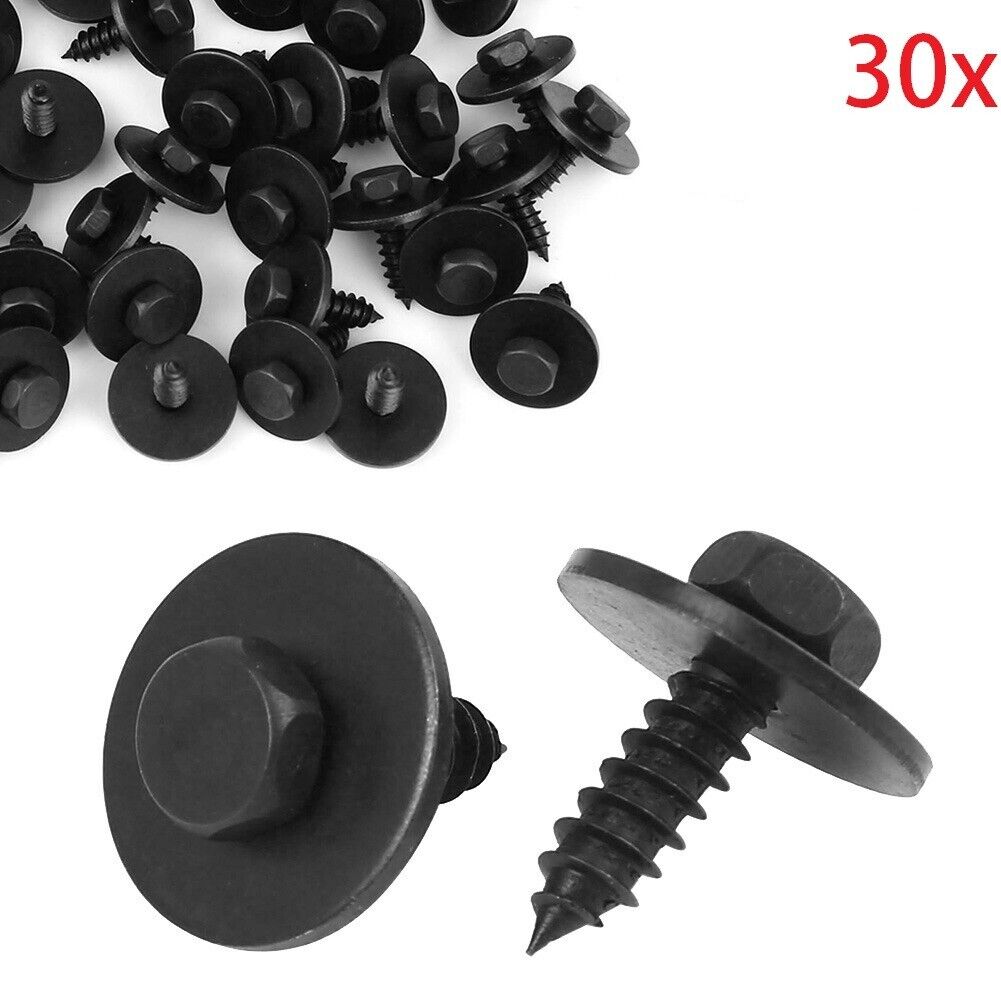 30x Hex Head Self Tapping Tapper Screws & Washers 4 x 19 mm for BMW