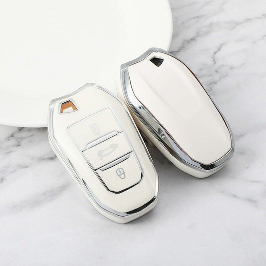 Peugeot 308 408 508 2008 Citroen DS3 DS4 DS5 C4 TPU Remote Key Fob Case Cover