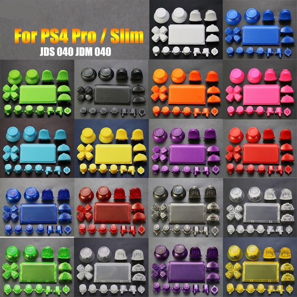 Remote Controller Buttons Full Set 11 colours for PS4 Pro Slim Sony PlayStation