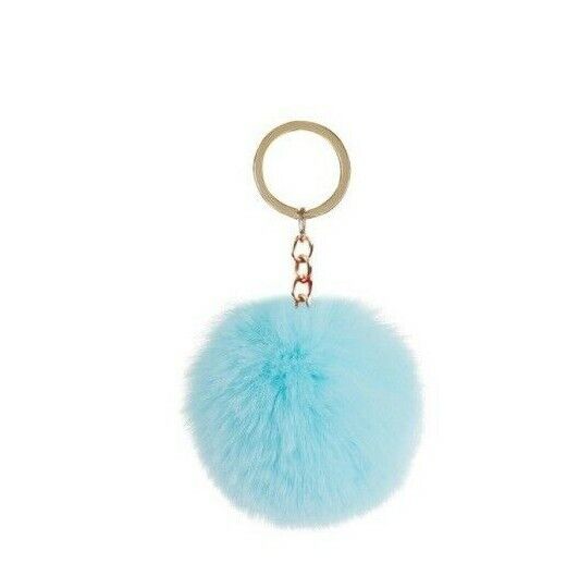 Soft Keychain Faux Rabbit Fluffy Fur Pom Handbag Pendant (16 Colours)