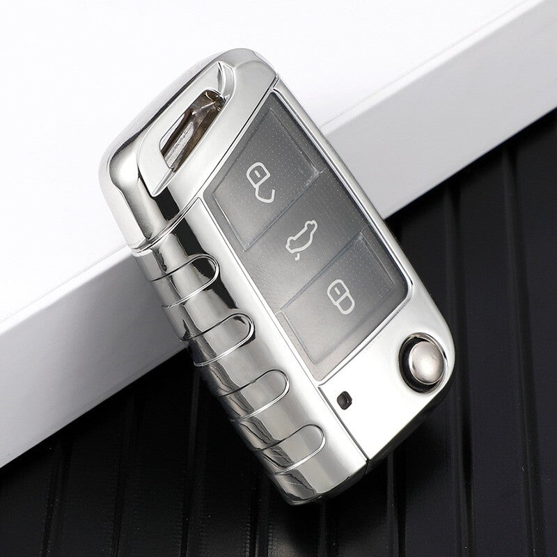 Remote Key  Fob Cover for VW Volkswagen Polo Golf 7 MK7 Tiguan for Skoda Octavia
