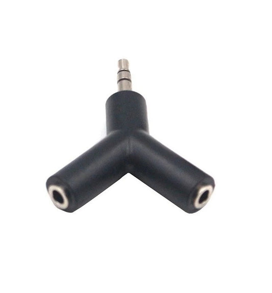 3.5mm Jack Mini Y Shape Male to 2 Female M/F Two-way Headphones Splitter