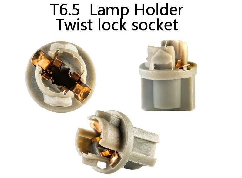 1x W2 Signal Lamp T6.5 Twist Socket Instrument Panel Cluster Socket Lamp Holder