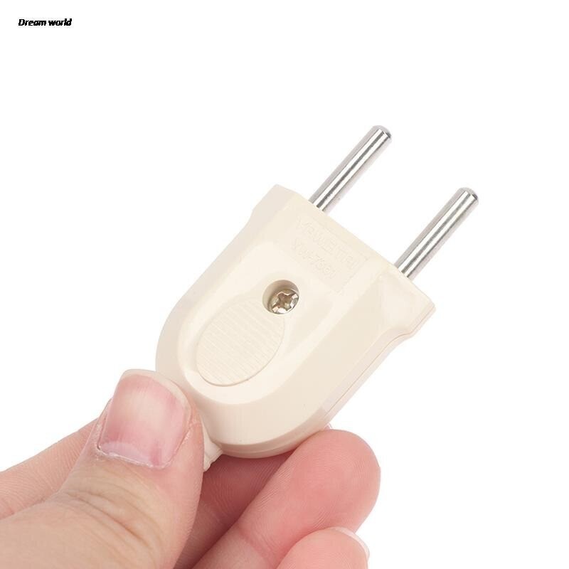 European 2 Pin AC Power Male Socket Outlet Plug Adapter Adaptor