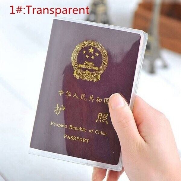 Waterproof Transparent Passport Holder Cover Wallet ID Card Holders