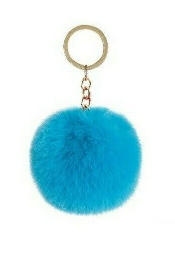 Soft Keychain Faux Rabbit Fluffy Fur Pom Handbag Pendant (16 Colours)