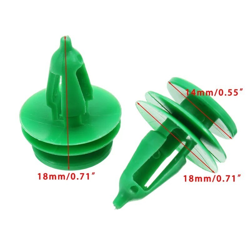 10x Car Door Panel Trim Fasteners Plastic Green Clips for Chrysler WJ For Jeep