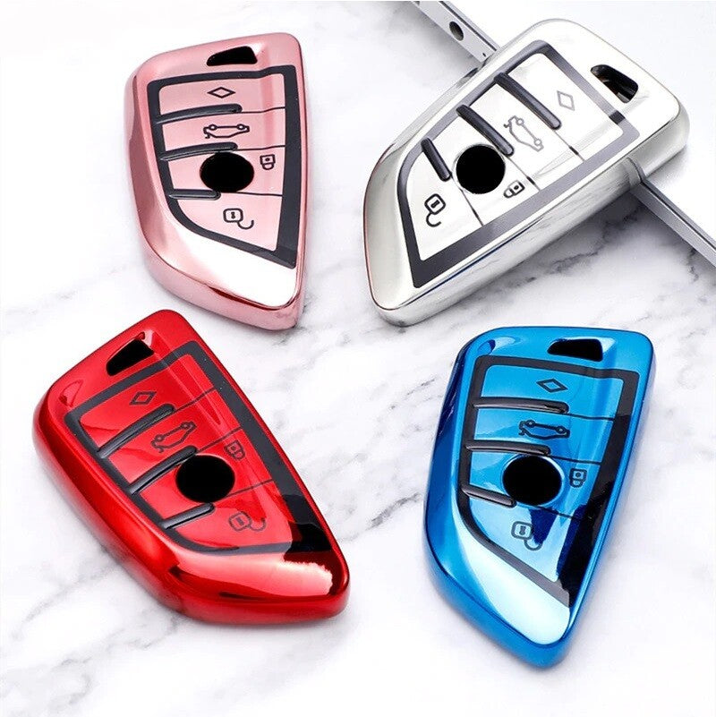 TPU Soft Remote Key Fob Cover Case for BMW X1 X3 X5 X6 Series 1 2 5 7 F15 F16
