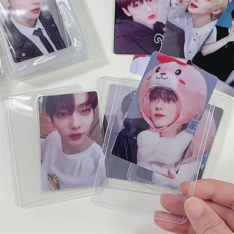 10x Card Sleeves 35PT Transparent PVC Hard Plastic Game Cards Holder Covers