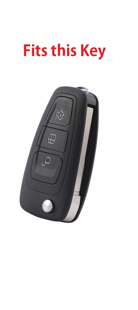Key Case Cover for Ford Focus 2 3 MK3 Ecosport Kuga Escape Fiesta C-Max S-Max