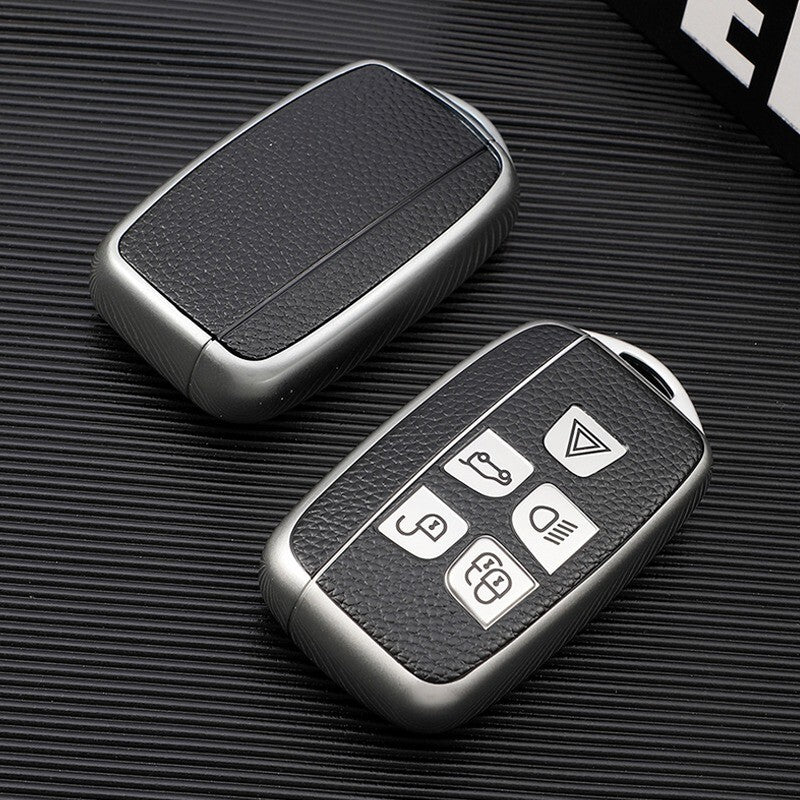 TPU Leather Remote Key Fob Key Case for Land Rover Range Rover Jaguar