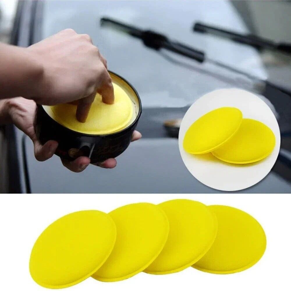 5x Car Waxing Foam Polish Sponges Applicator Detail Washing Pads Wax Soft Sponge