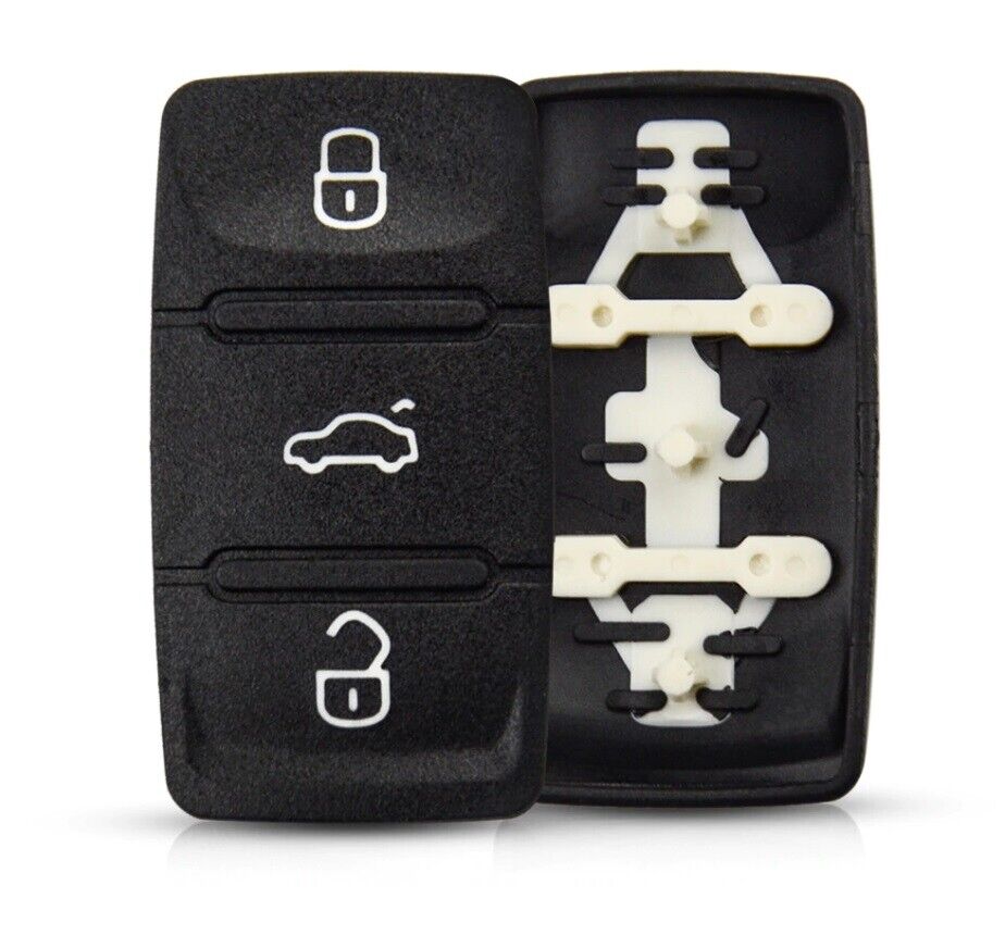 3 Button Remote Key Fob Pad Replacement for VW Golf Beetle Caddy Passat Seat