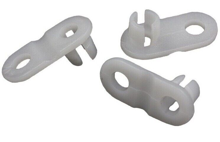 6x Lock Rod Clips 4mm Hole Plastic Rivet Fasteners Retainers Car Wire Clips