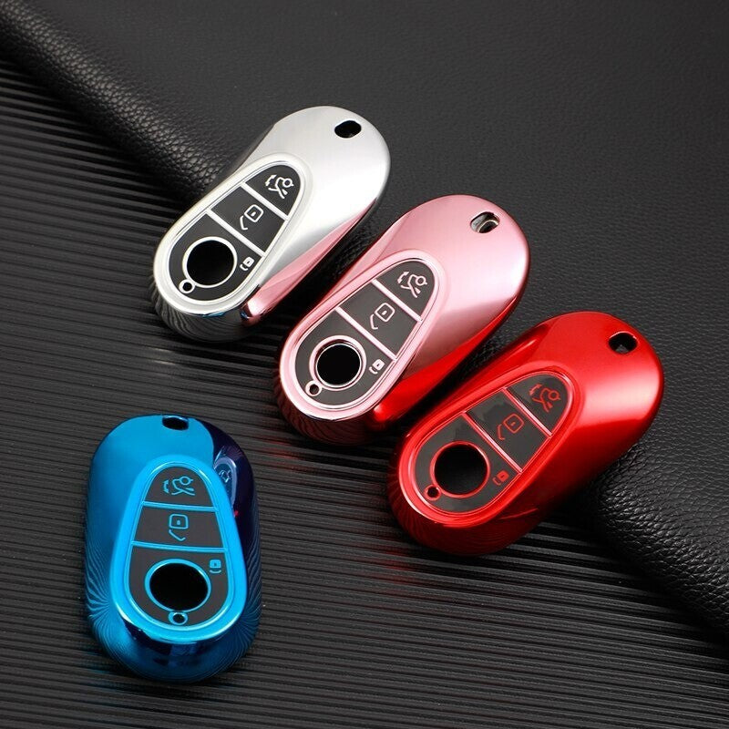 Key Case Cover for Mercedes Benz 2021 C S Class W223 W206 S350L S400L TPU Cover