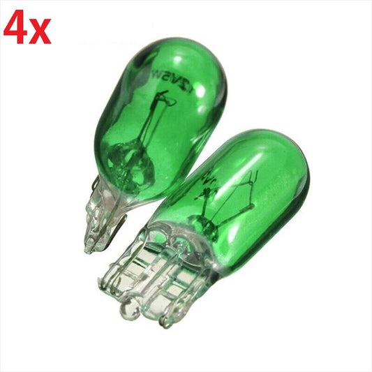 4x 501 W5W 12V 5W LIGHT PUSH IN CAR CAPLESS NUMBER PLATE BULBS