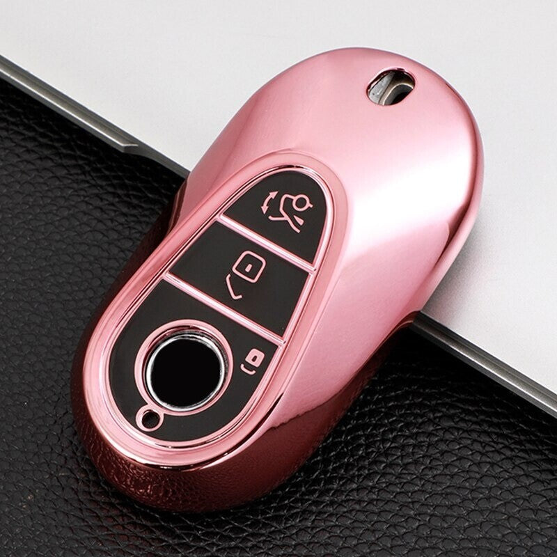 Car Key Case Cover for Mercedes Benz 2021 C S Class W223 W206 S350L S400L S450