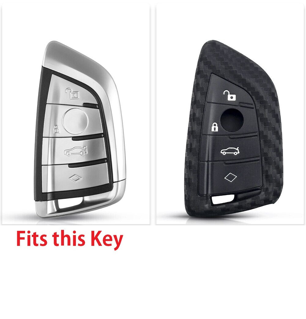 BMW X5 X6 F16 F15 5 Series 2014 Remote Key Fob Case Cover Carbon