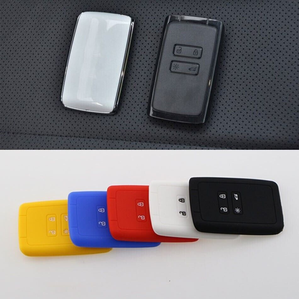 Renault Clio Megane Zoe Koleos Kadjar Remote Key Fob Case Cover (4 Colours)