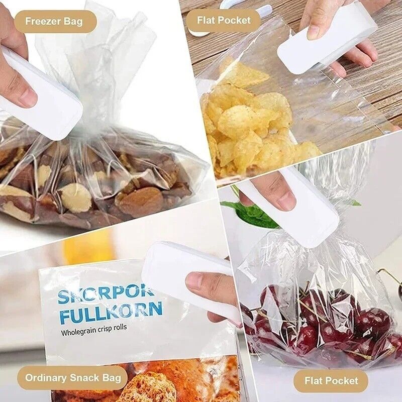 Mini Heat Bag Sealing Machine Package Sealer Bags Thermal Plastic Food Bag