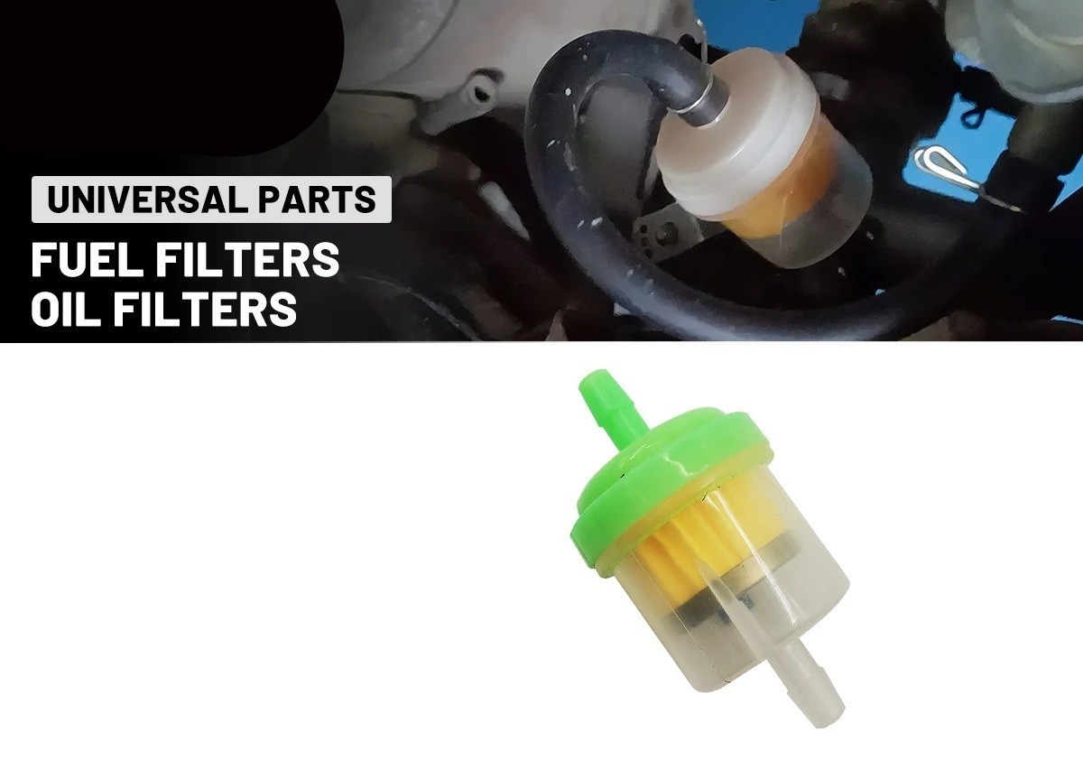 1x Motorcycle Oil Filter Inline Gas Fuel Filter Gasoline Filter Scooter Moped