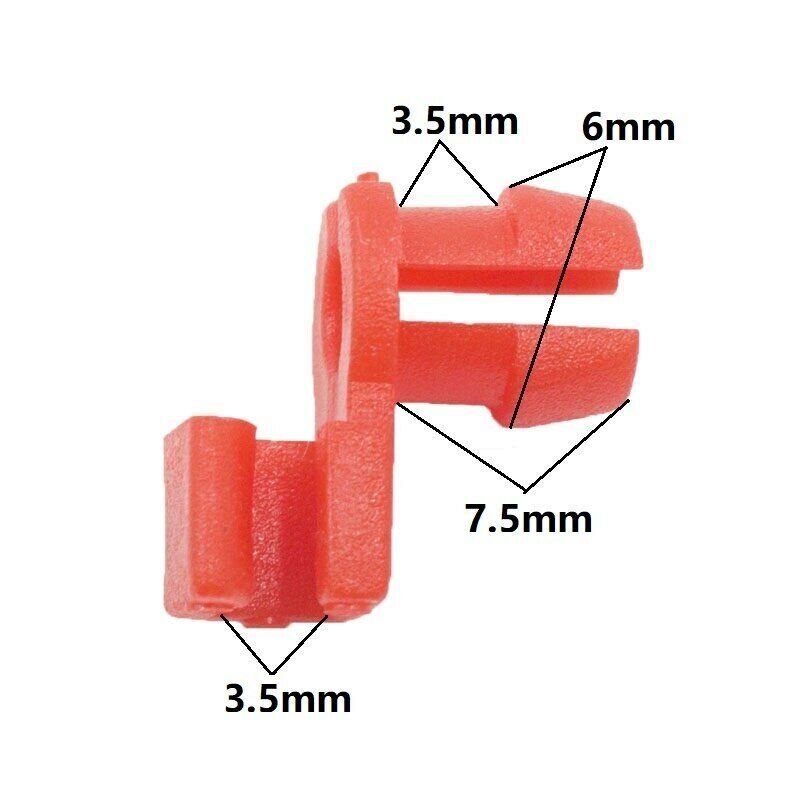 10x Plastic Rod Clips Car Door Round Head Lock Rod Wire Clips