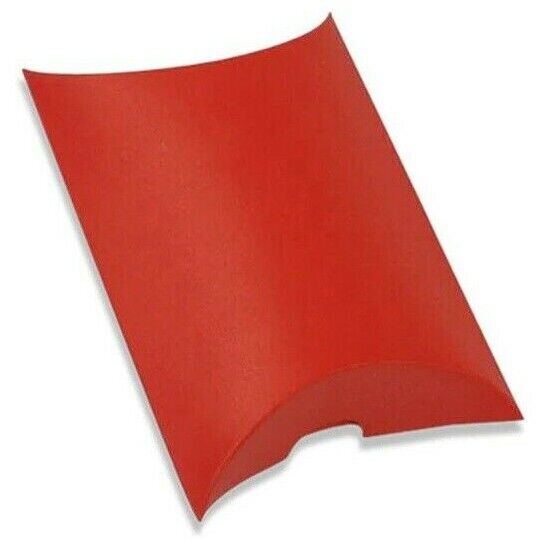 5x Red Gift Candy Pillow Shape Boxes Wedding Party Craft Paper