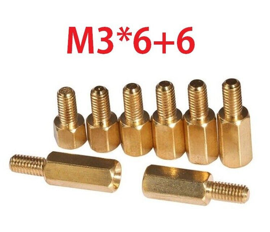 M3 PC Computer Standoff Spacer Male to Female Brass Hex PCB 6mm