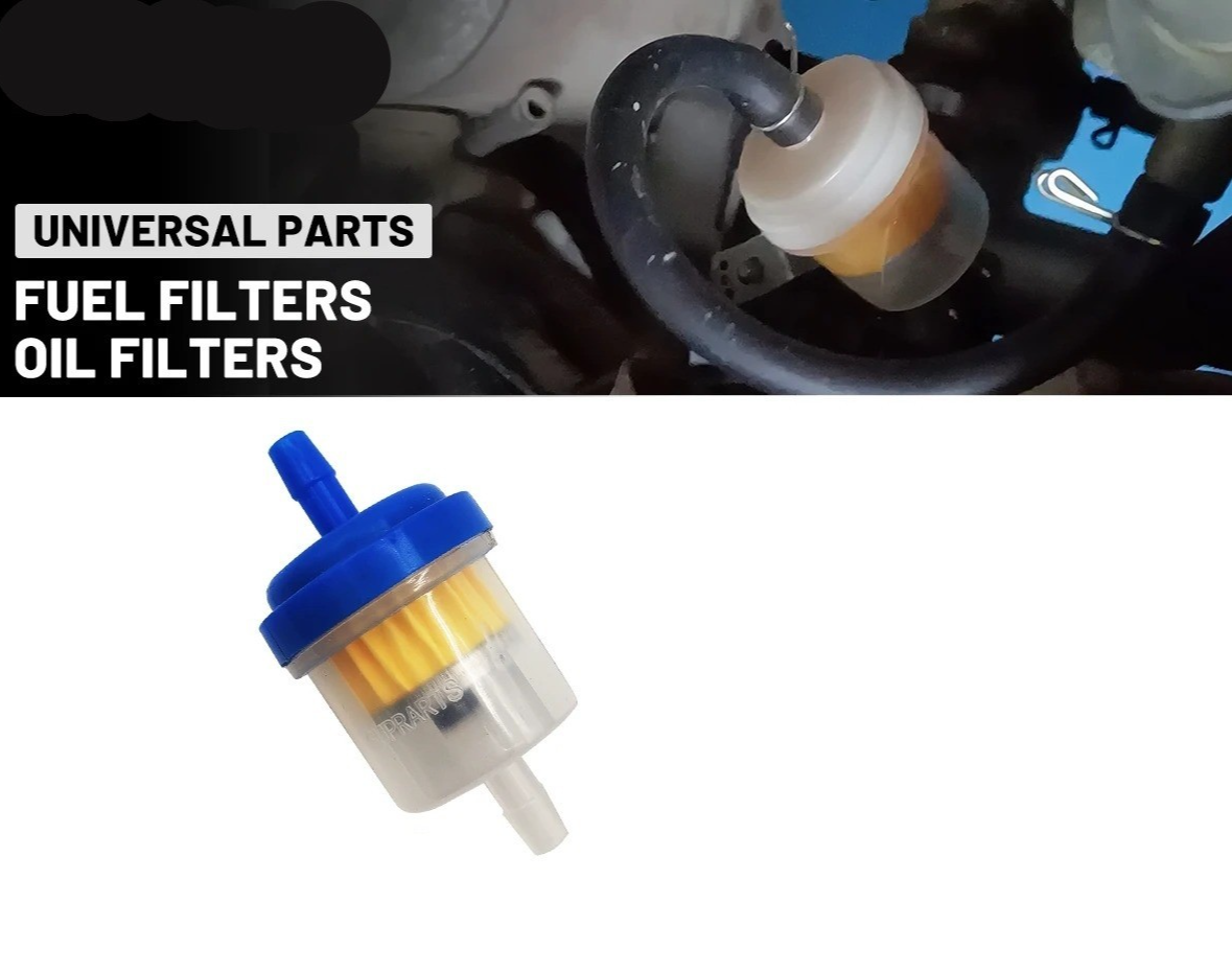 1x Motorcycle Gasoline Gas Fuel Oil Filter Universal Motorcycle Moped Scooter