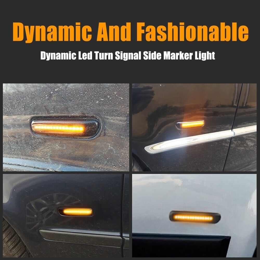 Dynamic Led Side Marker Flowing Turn Lights Indicators Blinkers for BMW