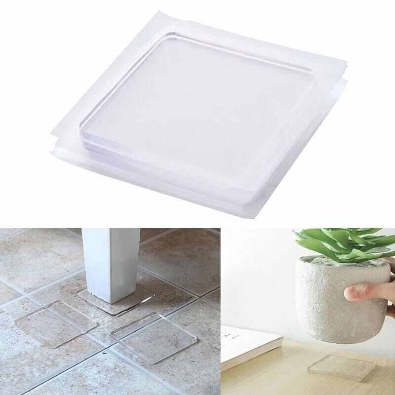 4x Non-Slip Mat Washing Machine Silicone Pads Portable Anti Vibration