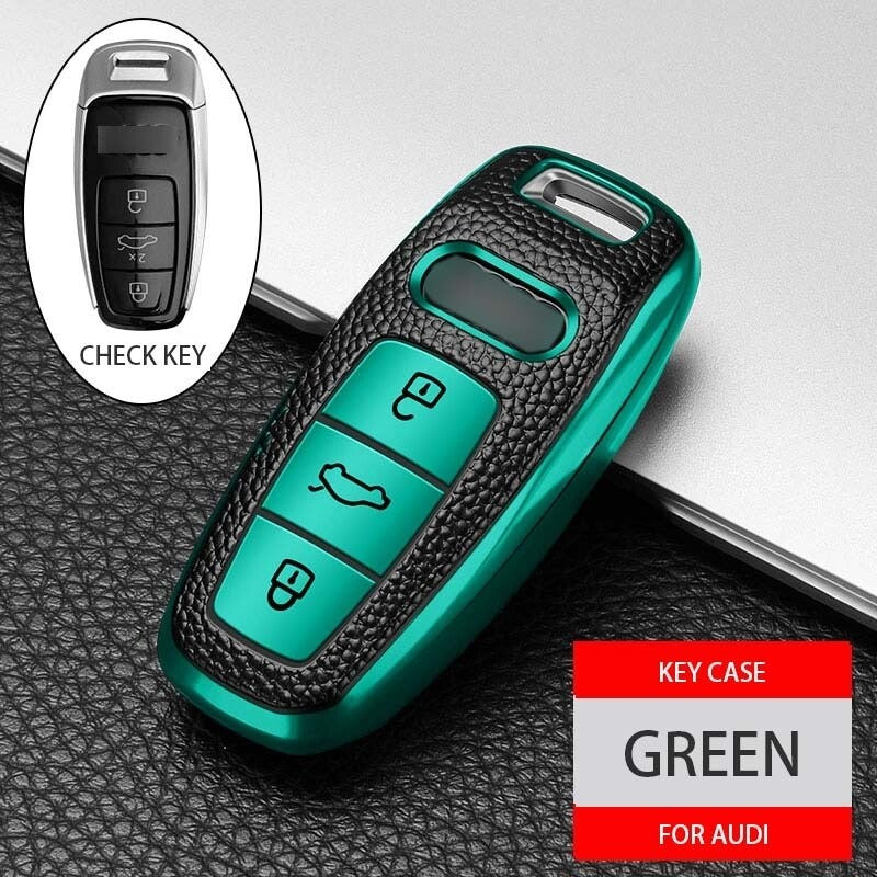 Key Fob Cover Case for Audi A3 A4 B9 A6 C8 A7 S7 4K A8 D5 S8 Q7 Q8 SQ8